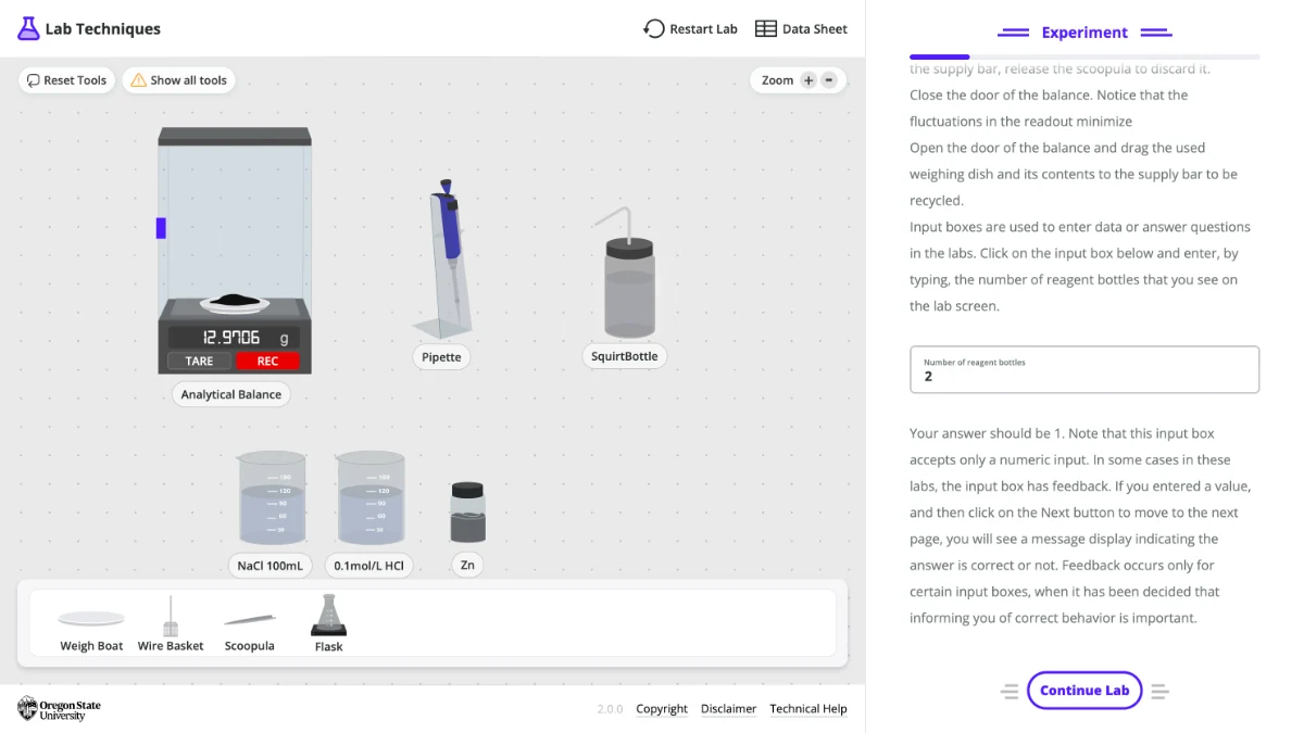 Screenshot of LabShell